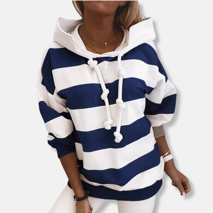 Relaxed Fit Striped Sweatshirt - Nocini