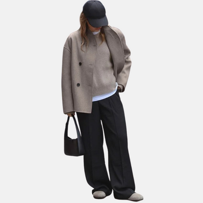 Classic Ladies Warm Woolen Coat