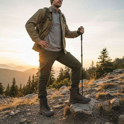 Rugged Outdoor Men's Insulated Waterproof Snow Boots