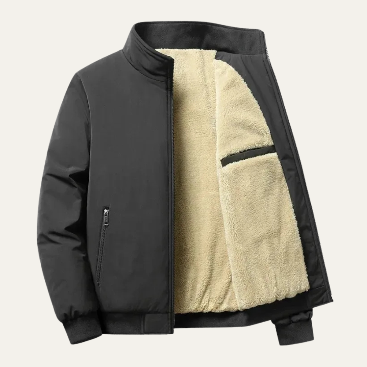 Slim Fit Men's Zipper Jacket Coat - Nocini