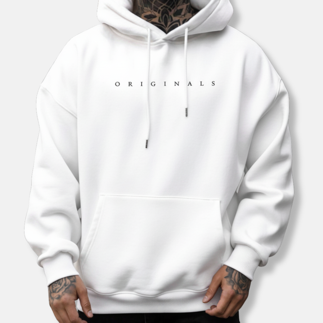 Comfortable Mens Hoodie with Drawstring and Pockets - Nocini