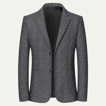 Traditional Plaid Check Mens Blazer Jacket