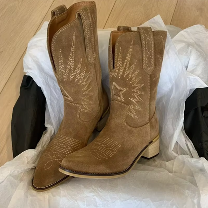 Classic Rugged Cowboy Boots for Men