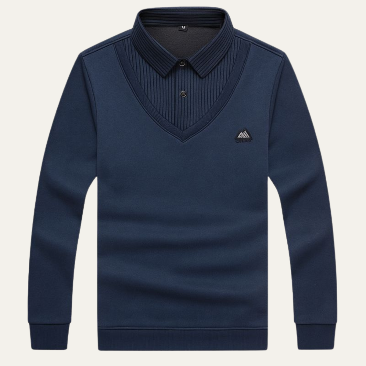 Classic Men's Thick Crew Neck Knit Sweater - Nocini
