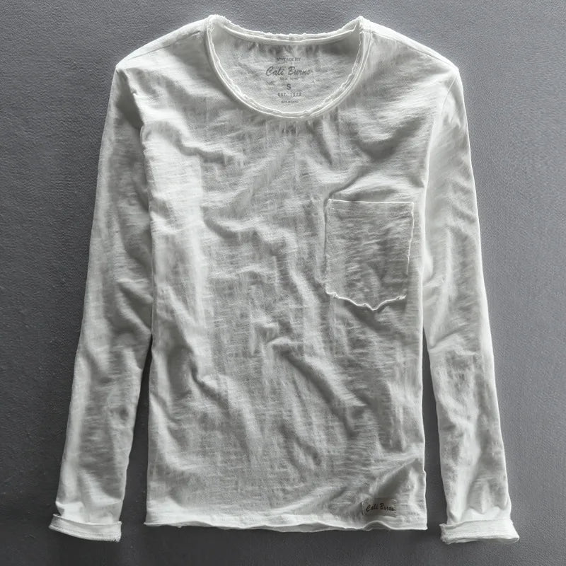 Classic Casual Long Sleeve Crew Top