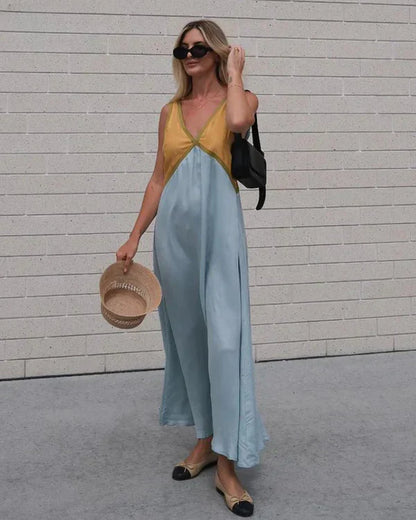Elegant V-Neck Summer Dress