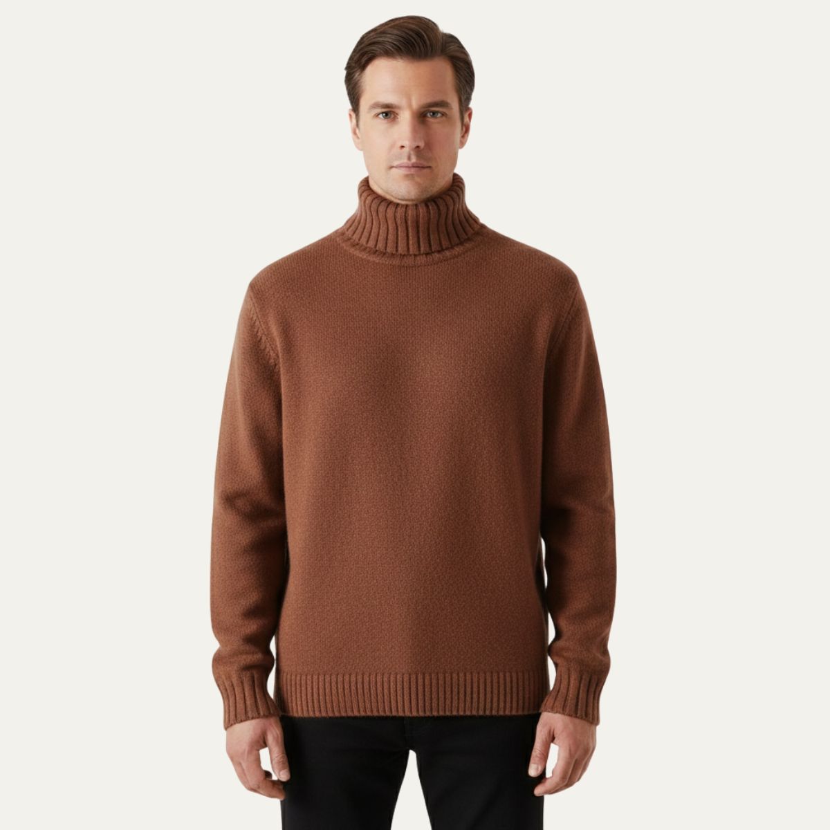 Cozy Men's Thick Crew Neck Winter Sweater