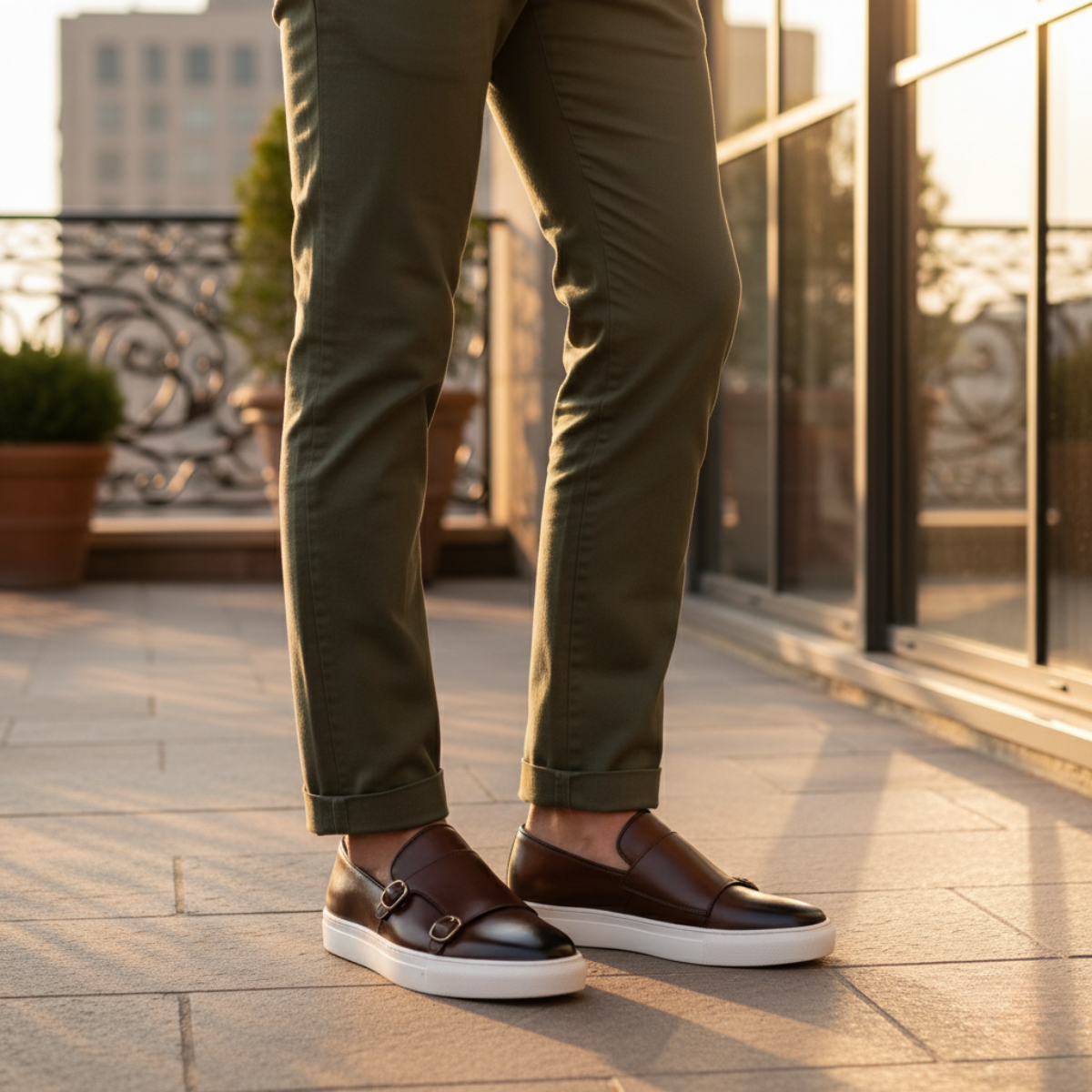 Luxury Mens Classic Leather Slip On Shoes