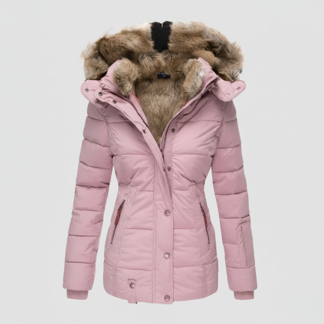 Ladies Warm Insulated Parka Coat