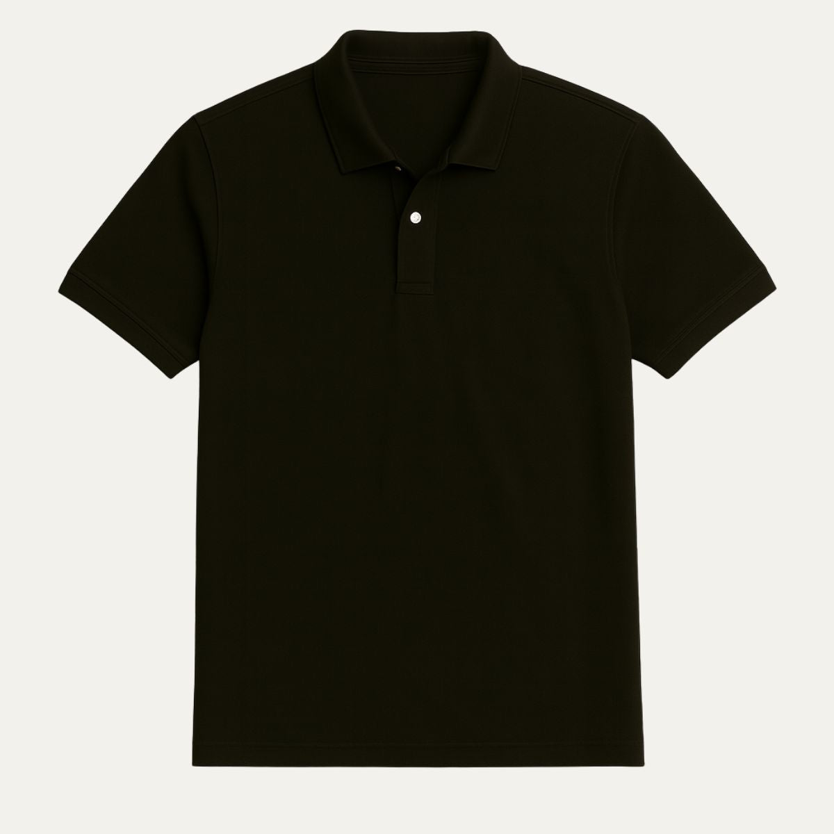 Classic White Mens Polo Shirt - Elegant Preppy Style