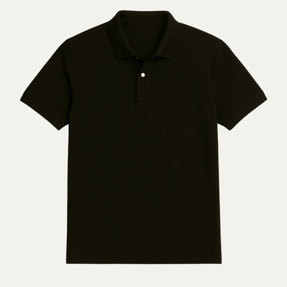 Classic White Mens Polo Shirt - Elegant Preppy Style
