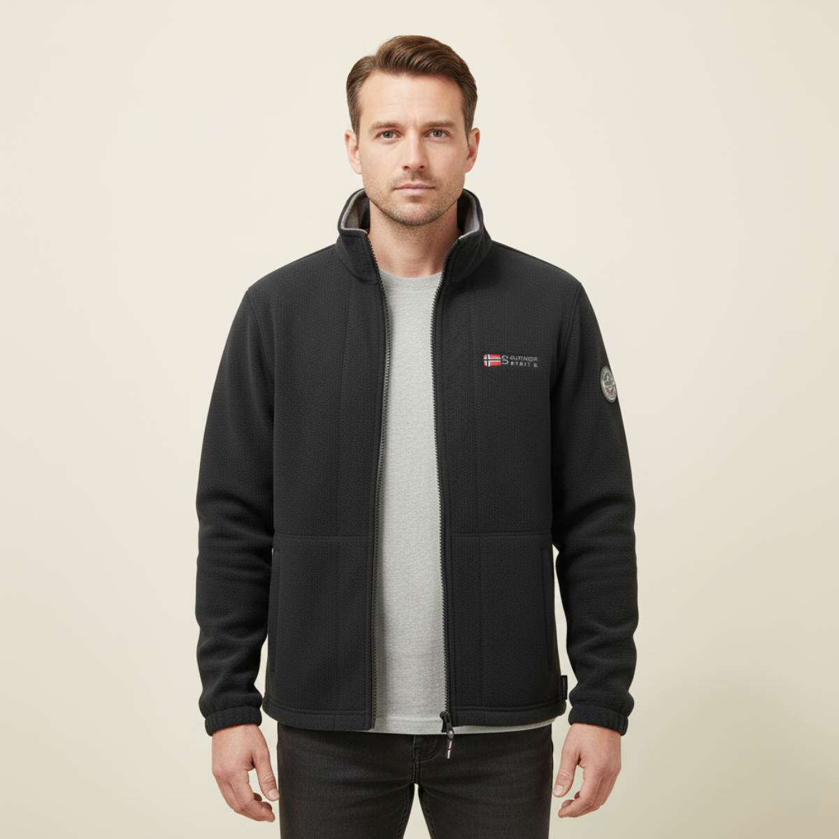 Thermal Insulated Fleece Men's Outdoor Winter Coat