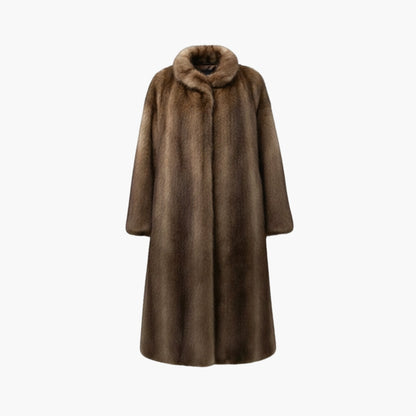 Ladies Warm Parka with High Collar and Full Sleeves - Olytrend