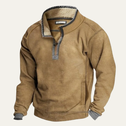 Classic Men's Crew Neck Winter Outdoor Sweater