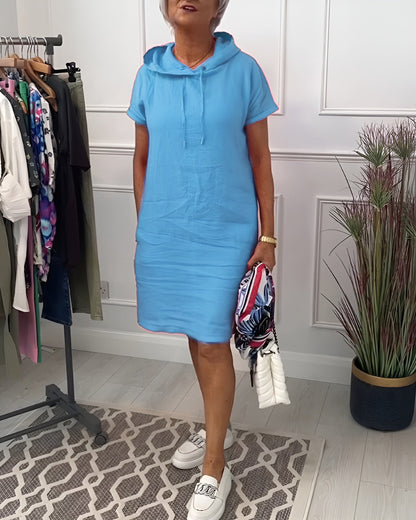 Comfy Casual Hooded Dress