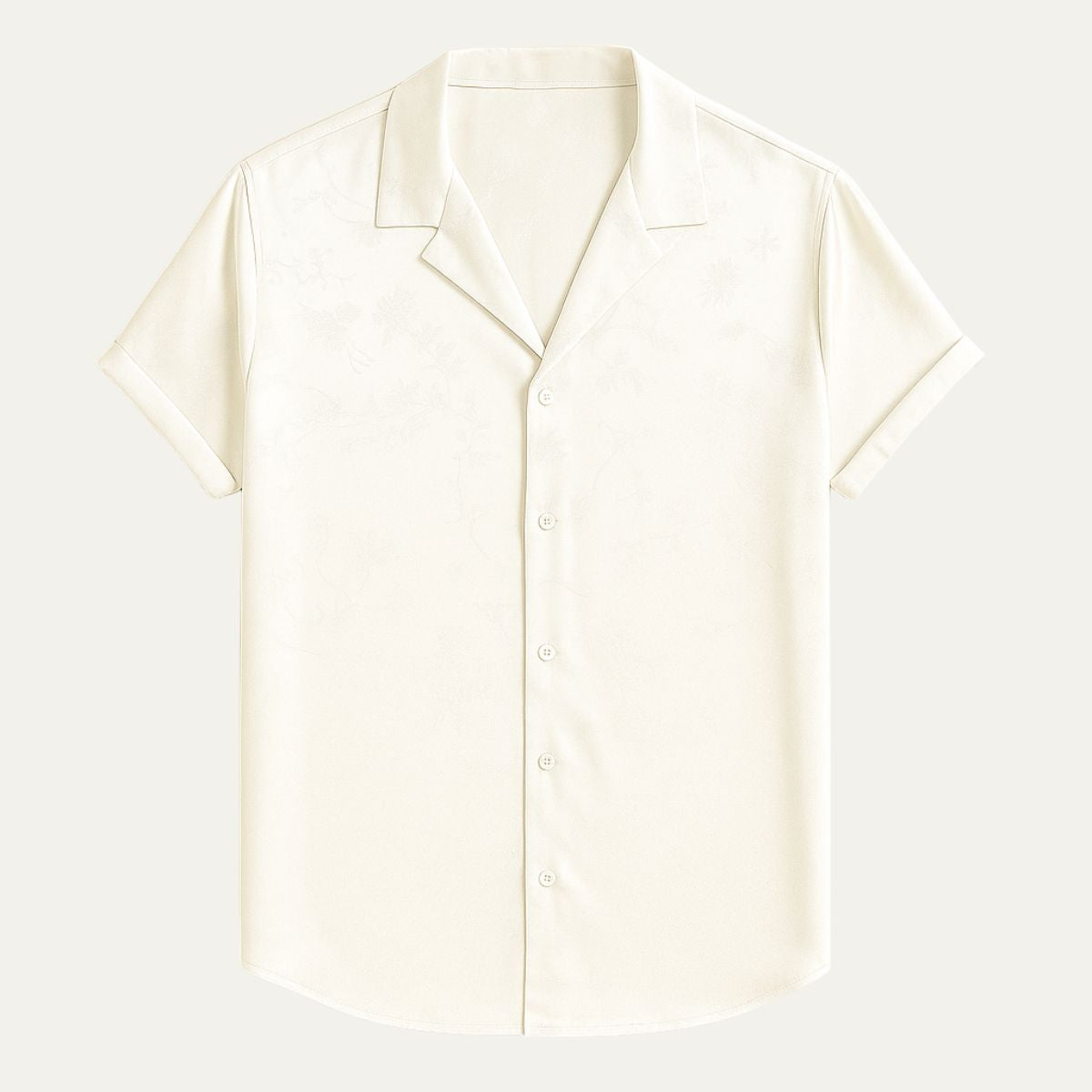 Smooth Silk Mens Dress Shirt