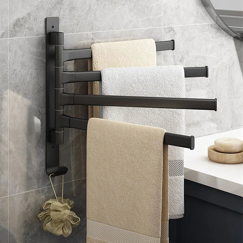 Stylish 4 Arm Rotating Towel Holder - Nocini