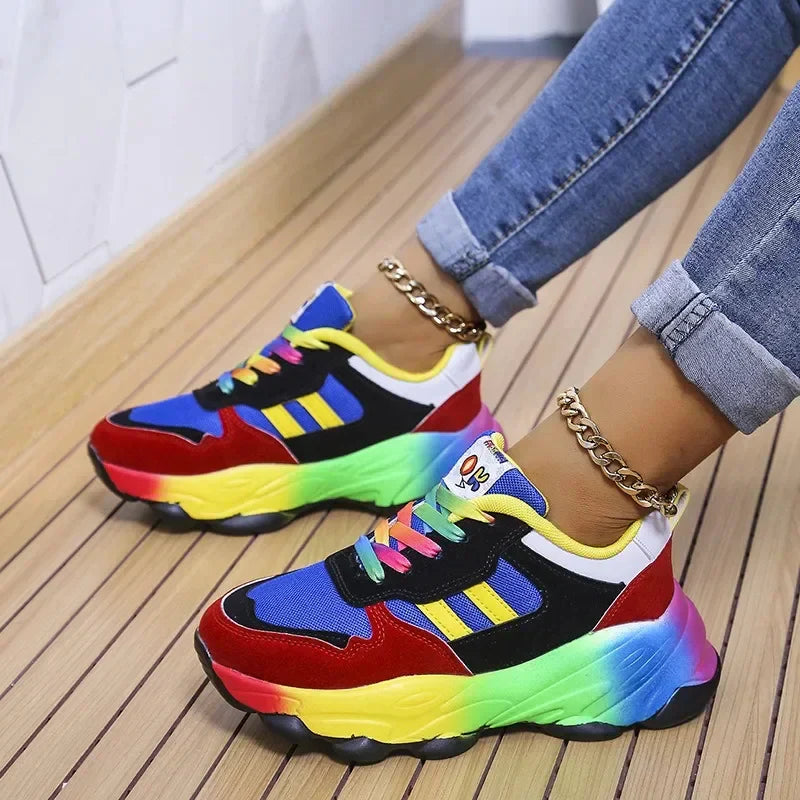 Fashionable Colorful High Top Sneakers