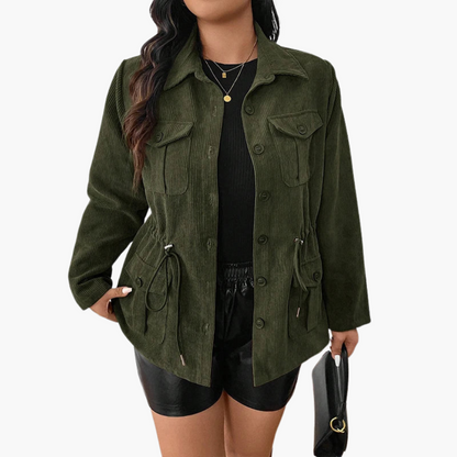 Ladies' Adjustable Drawstring Waist Jacket - Olytrend