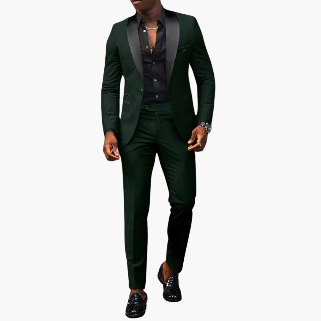 Slim Fit Mens Wedding Tuxedo Suit - Olytrend