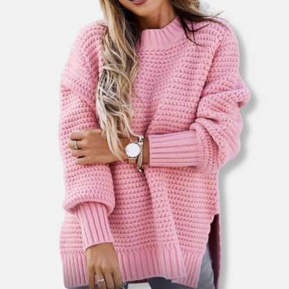 Cozy Women's Oversized Ribbed Sweater - Nocini