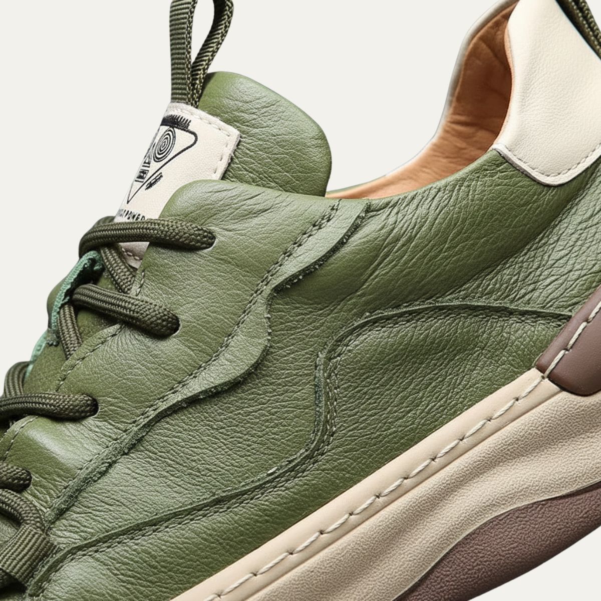 Comfortable Mens Orthopedic Leather Sneakers