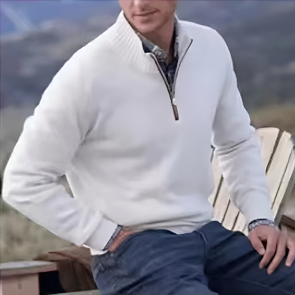 Classic Men's Zip Up Sweater