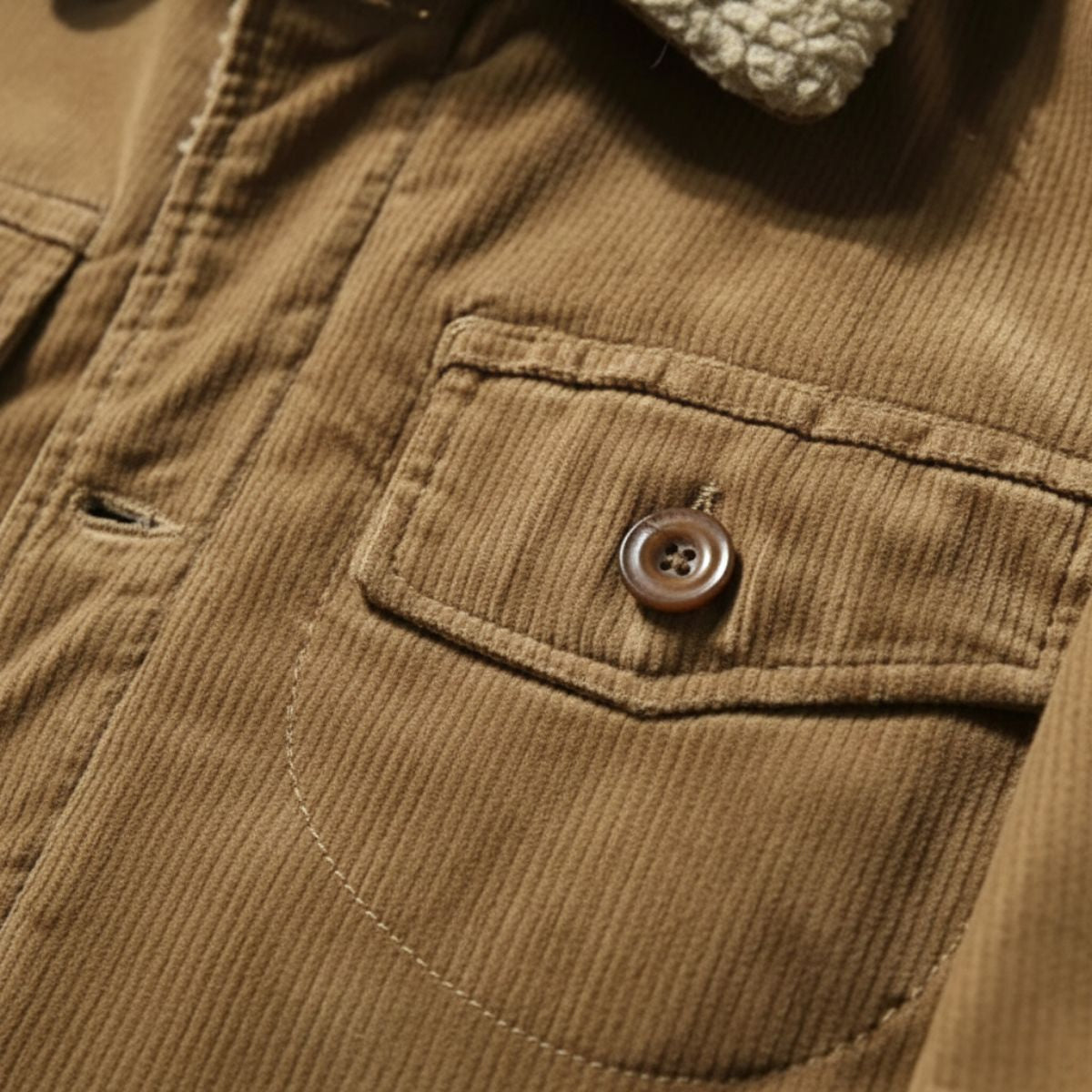 Rugged Men's Corduroy Insulated Parka Coat