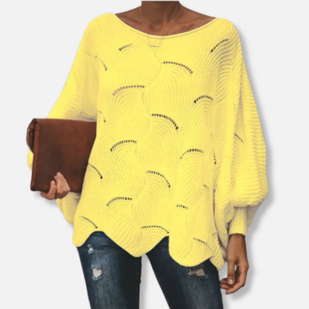 Cozy Oversized Sweater with Loose Fit Sleeves - Nocini