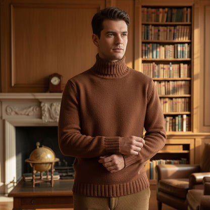 Cozy Men's Thick Crew Neck Winter Sweater