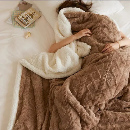 Soft Cozy Lambswool Throw Blanket - Olytrend