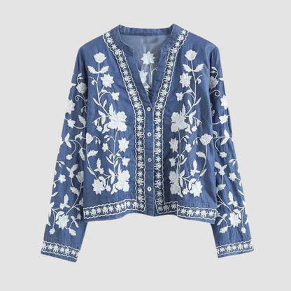 Vintage Floral Women's Cardigan Sweater - Olytrend