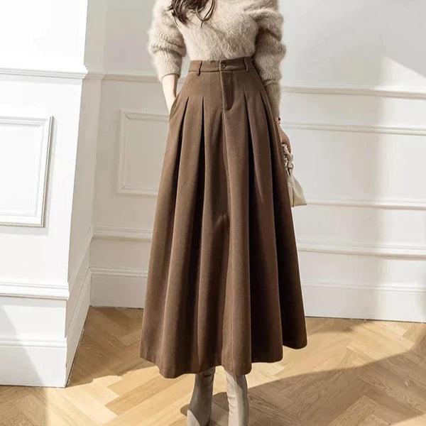 Long Flowy Maxi Skirt for Women High Waist - Nocini