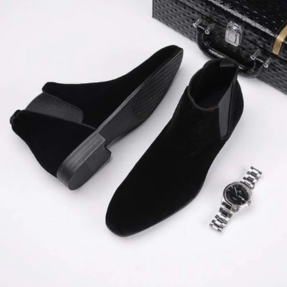 Luxury Suede Chelsea Men's Ankle Boots