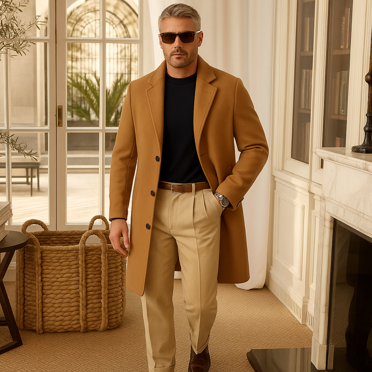 Classic Fit Mens Waterproof Coat