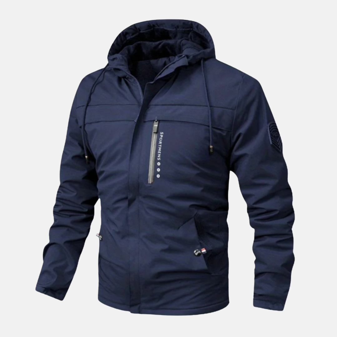 Casual Fit Hoodie Jacket with Zipper Front Closure - Nocini
