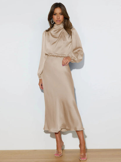 Luxurious Silk Formal Gown for Ladies - Olytrend