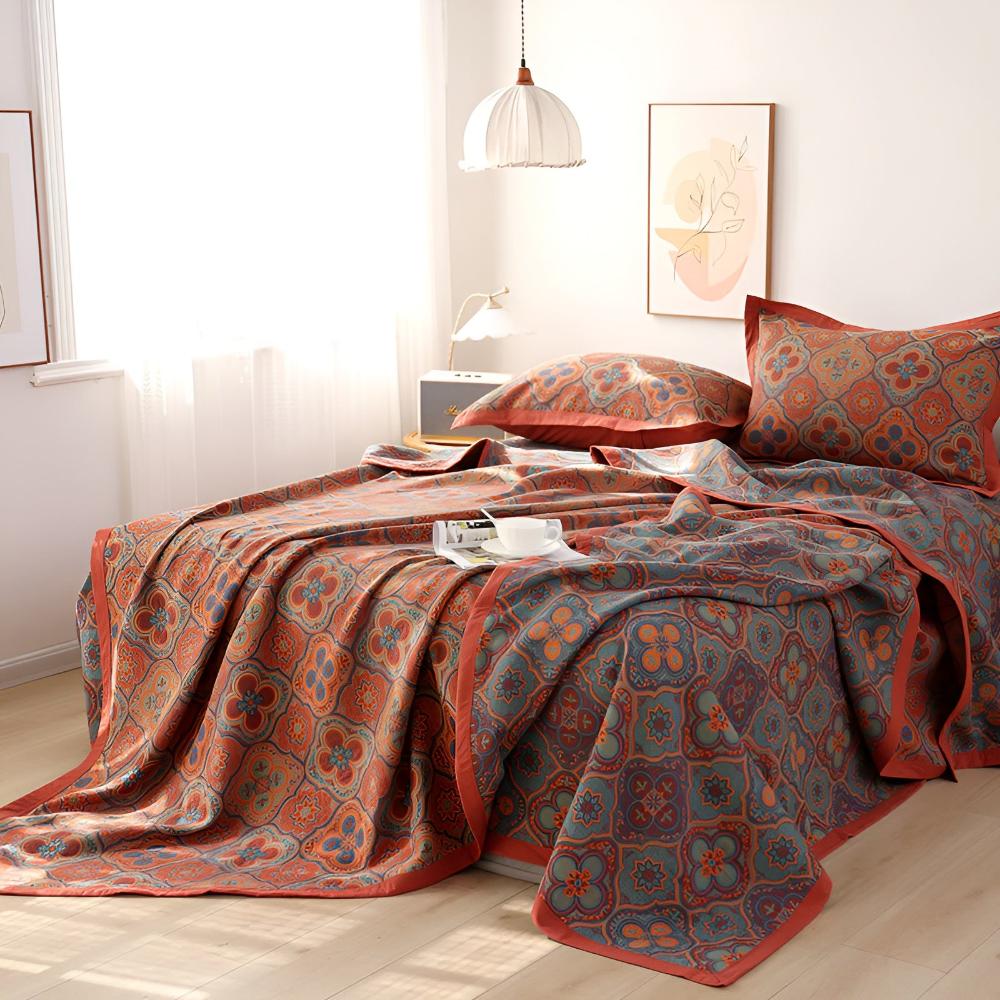 Soft Floral Reversible Quilt Cover