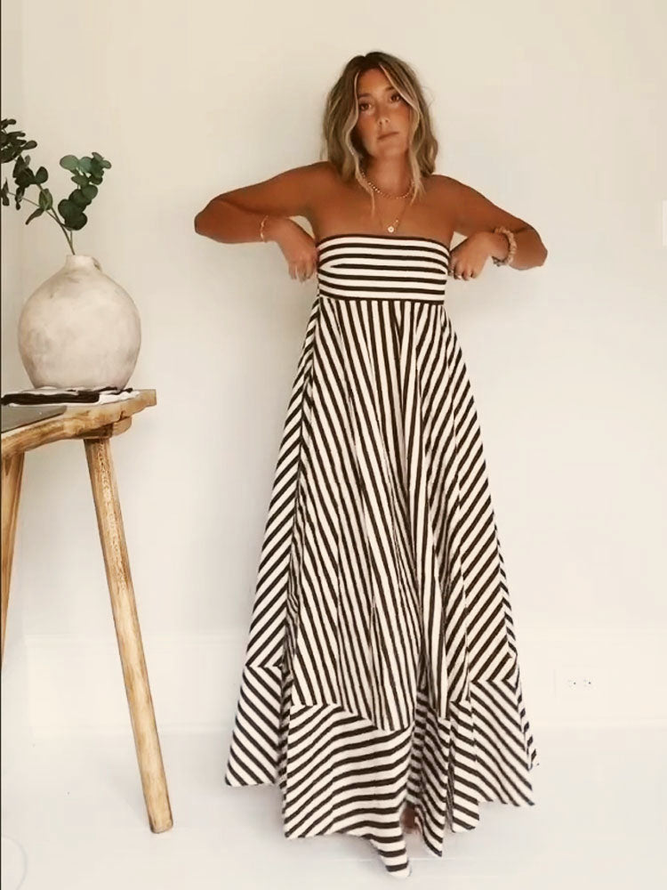Sleeveless Floor Length Evening Dress - Nocini