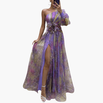 Stylish Women's Party Dress - Low Cut & Glamorous - Olytrend