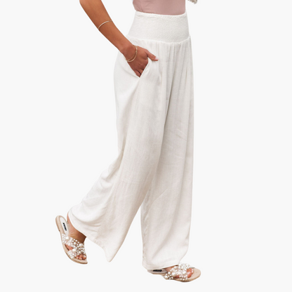 Loose Fit Ladies Summer Trousers - Olytrend