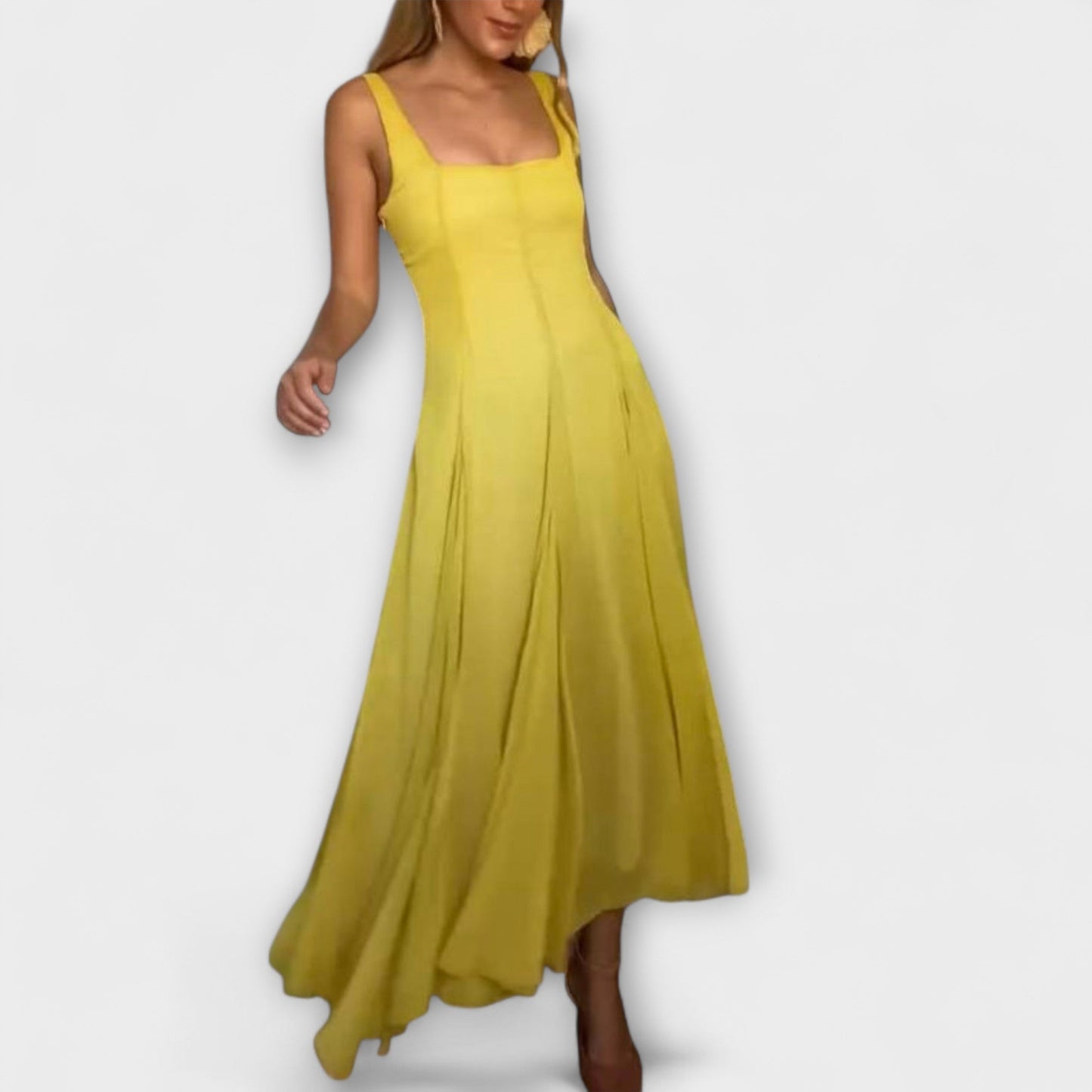 Elegant V Neckline Evening Dress for Women - Nocini