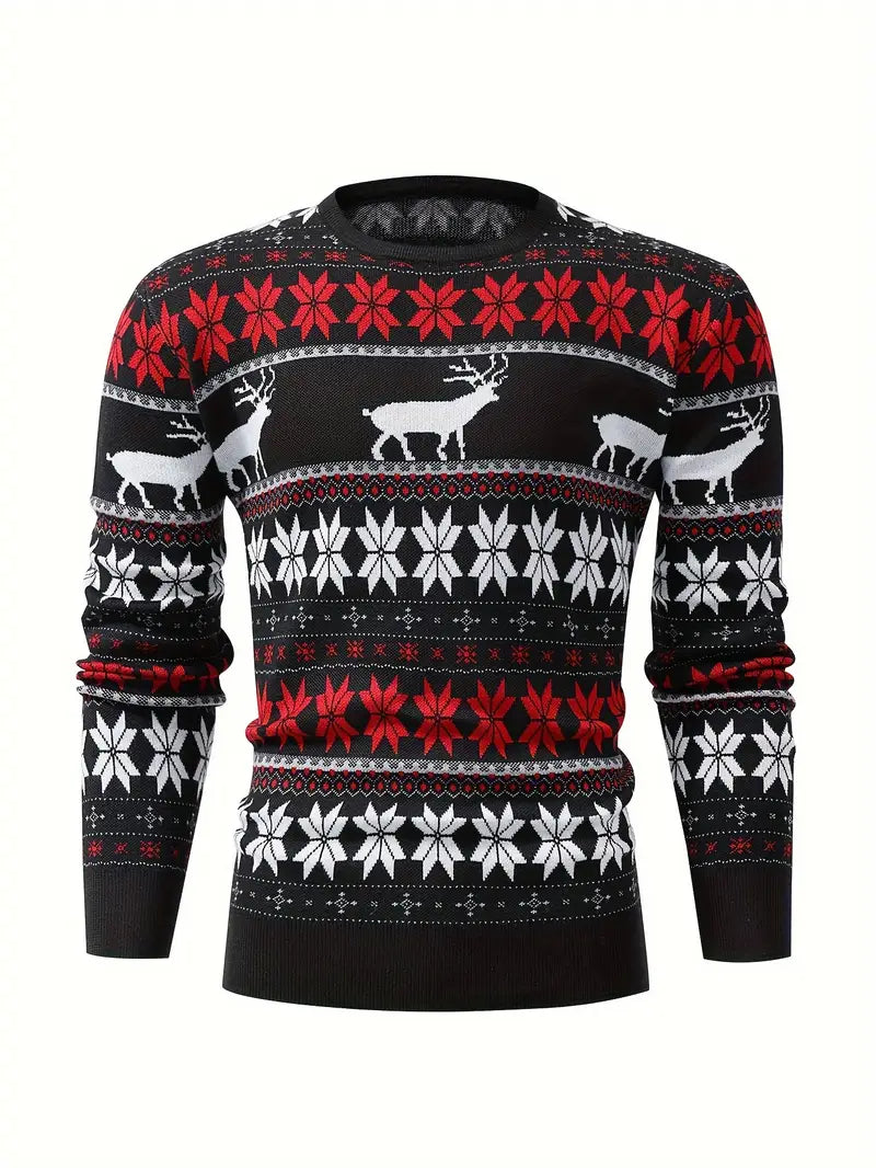 Cozy Holiday Crew Neck Sweater