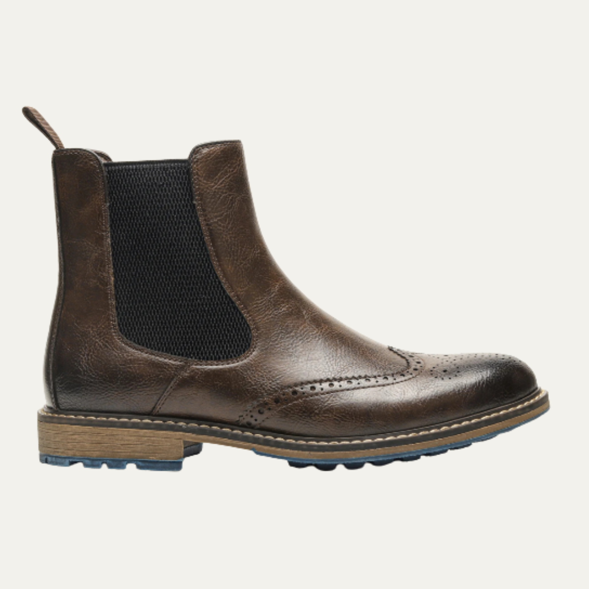 Luxury Men's Leather Ankle Chelsea Boots - Nocini