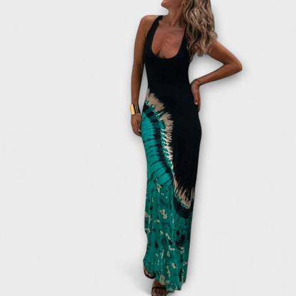 Colorful Boho Long Evening Dress - Nocini