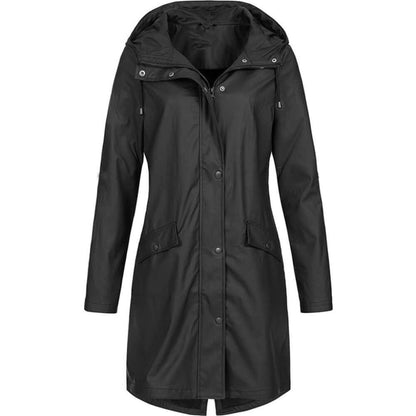 Ladies Classic Water Resistant Parka Coat - Olytrend