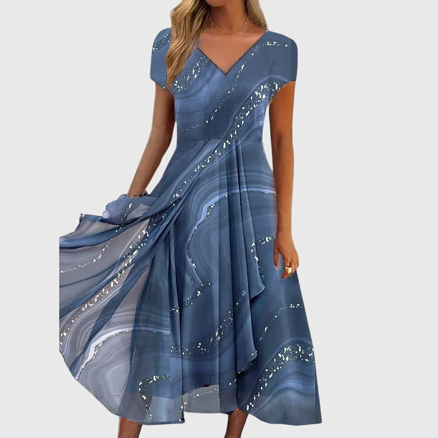 Elegant Floor Length Maxi Dress - Olytrend