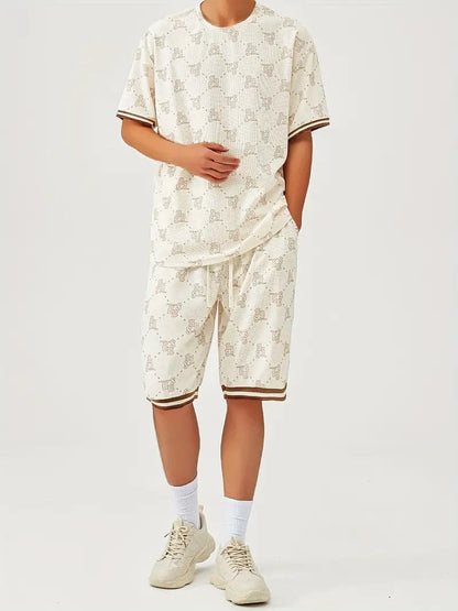 Casual Mens T-shirt and Shorts Set
