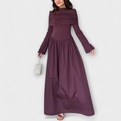 Elegant Casual Folded Dress for Women