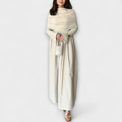 Elegant Casual Folded Dress for Women - Nocini